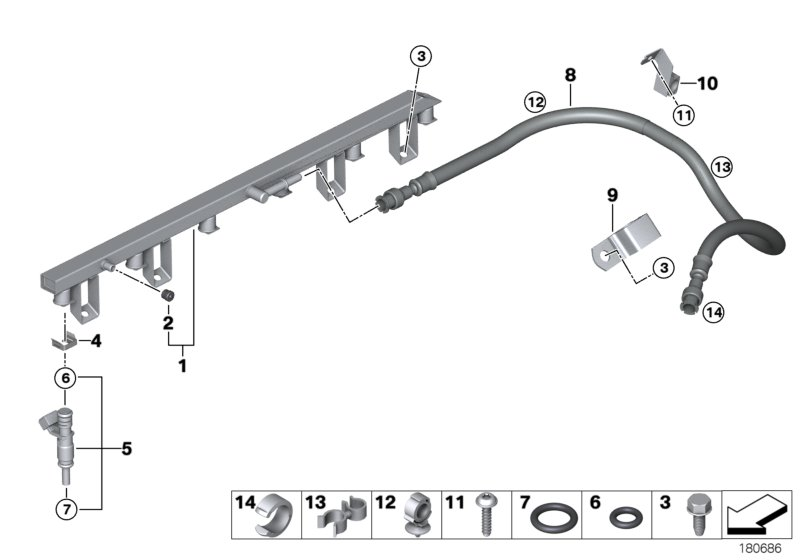 BMW 1353 7 531 634 - Suuttimen pidike inparts.fi