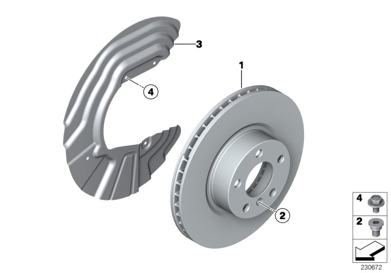 BMW 34 11 3 411 871 - Jarrukilpi inparts.fi