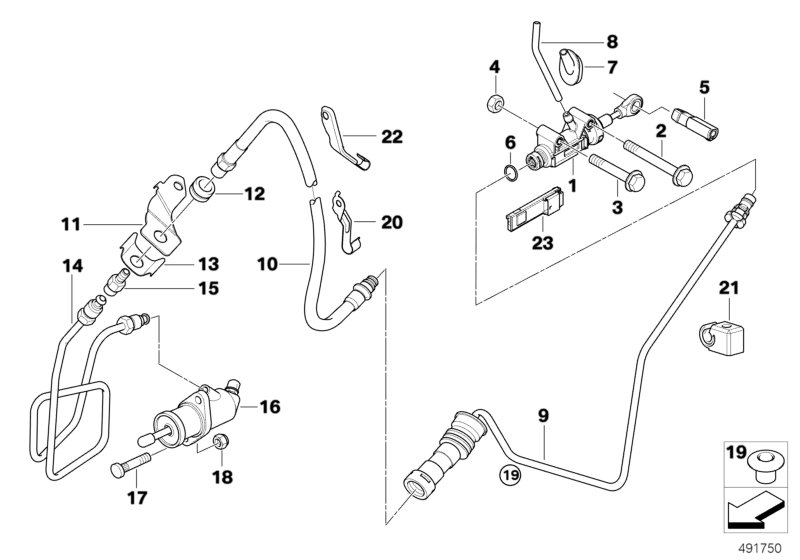 BMW 21526774267 - Kytkimen letku inparts.fi