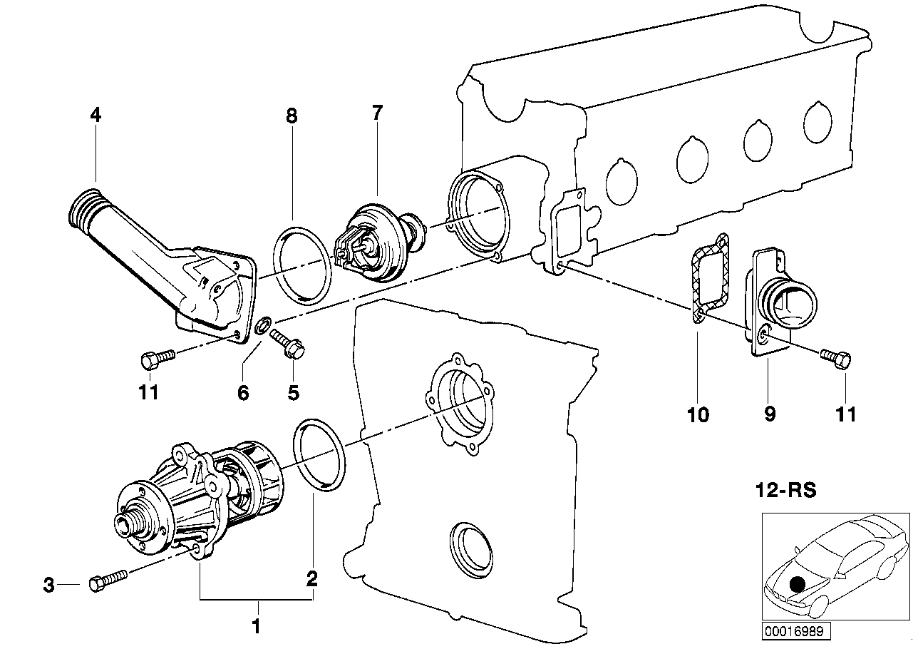 BMW 11 53 7 511 083 - Termostaatti, jäähdytysneste inparts.fi