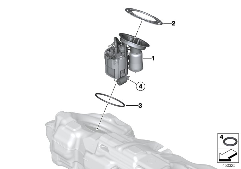 BMW 16117243972 - Polttoaineen syöttömoduuli inparts.fi