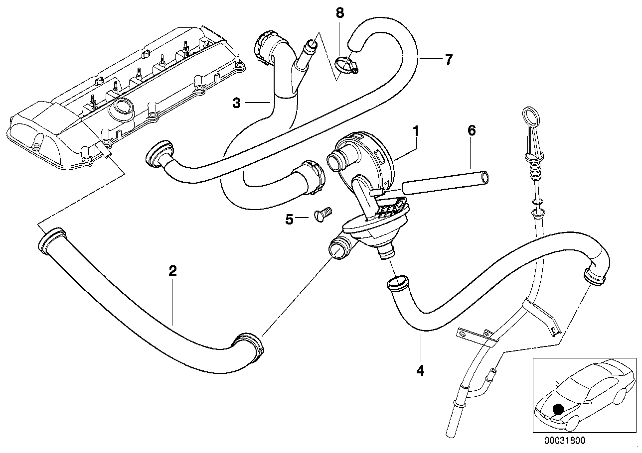 BMW 11 61 1 440 317 - Letku, kampikammiotuuletus inparts.fi