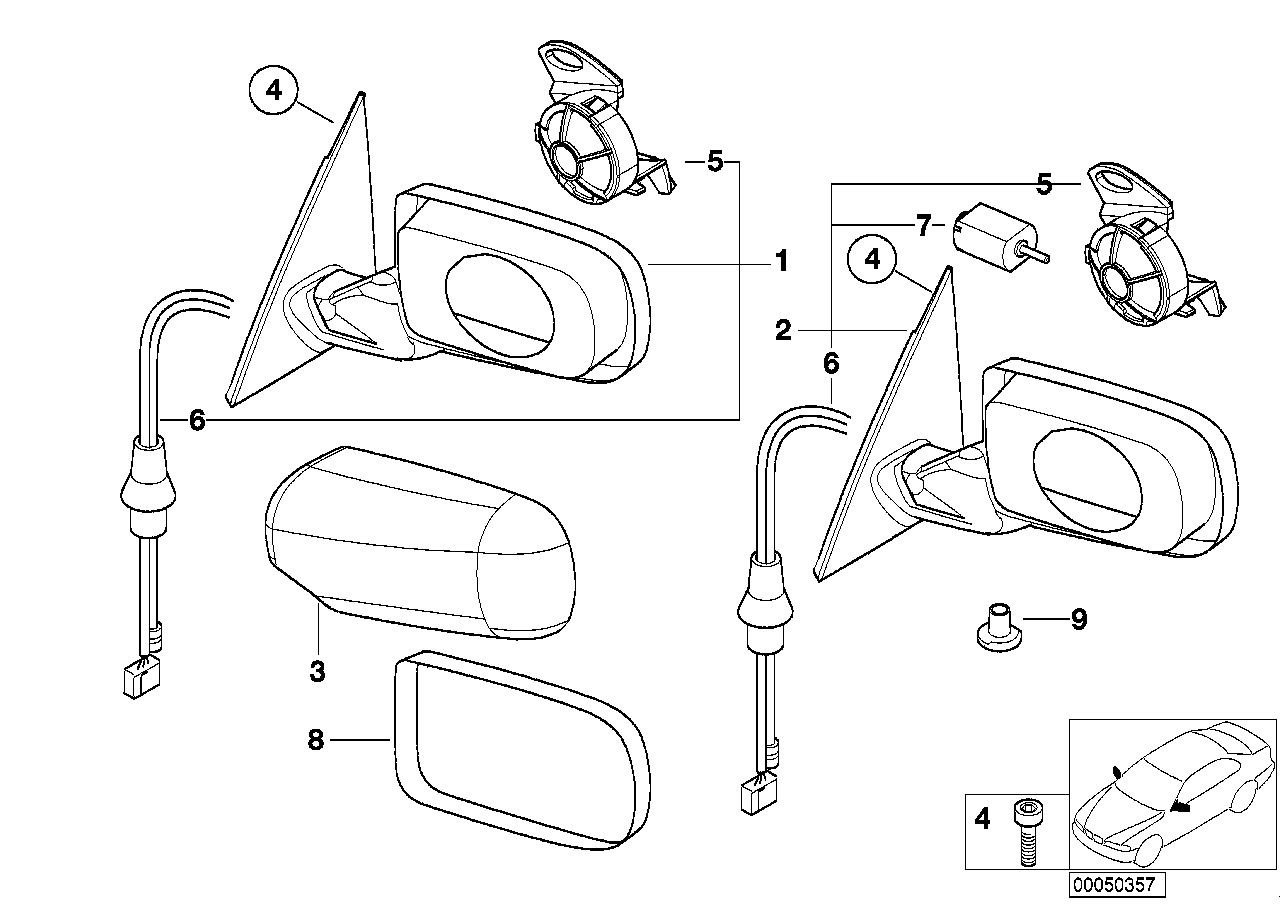 BMW 51168245129 - Ulkopeili inparts.fi