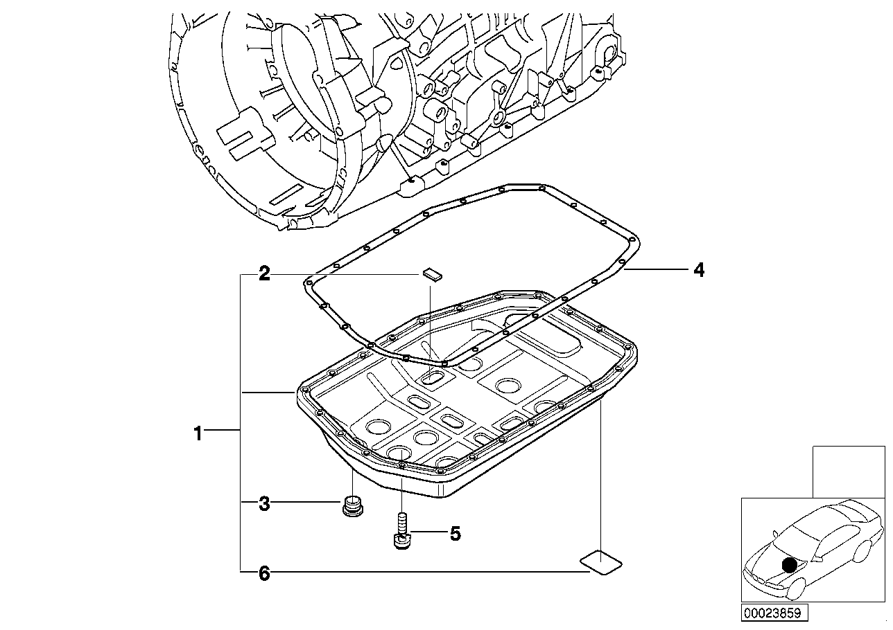 BMW 24 10 1 423 380 - Tiiviste, automaattivaihteiston öljypohja inparts.fi