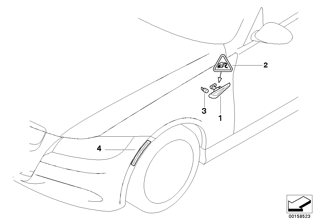 BMW 63137253326 - Vilkkuvalo inparts.fi