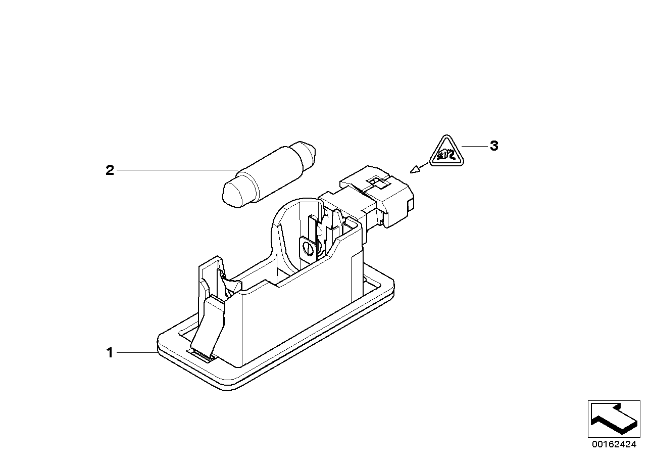 BMW 63267165646 - Rekisterivalo inparts.fi