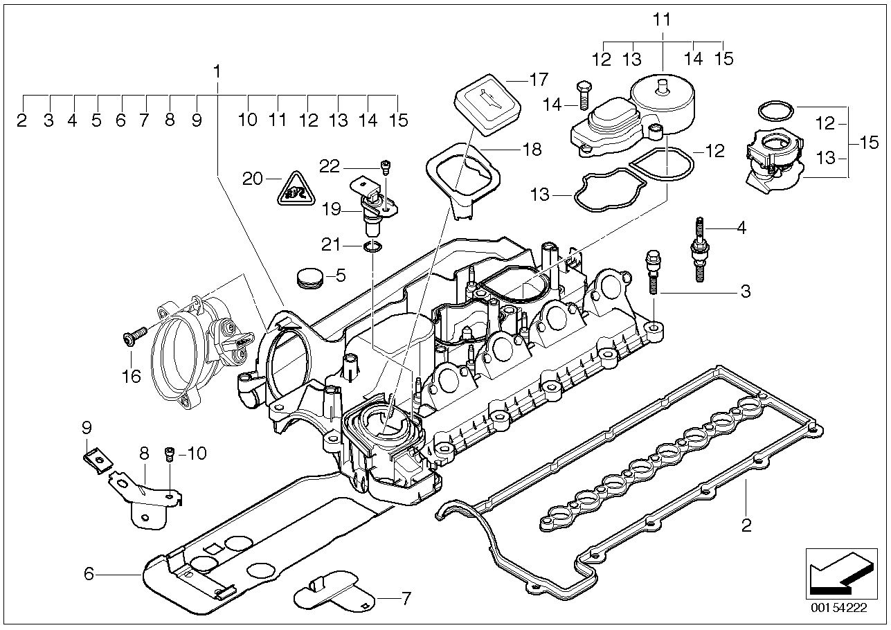 BMW 11 12 7 807 998 - Venttiilikoppa inparts.fi