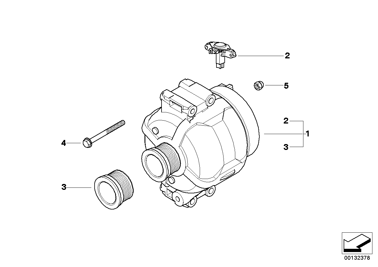 BMW 12317792020 - Hihnapyörä, kampiakseli inparts.fi