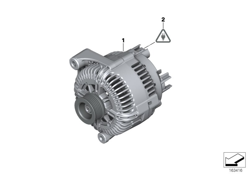 CITROËN 12 31 8 517 262 - Hihnapyörä, laturi inparts.fi