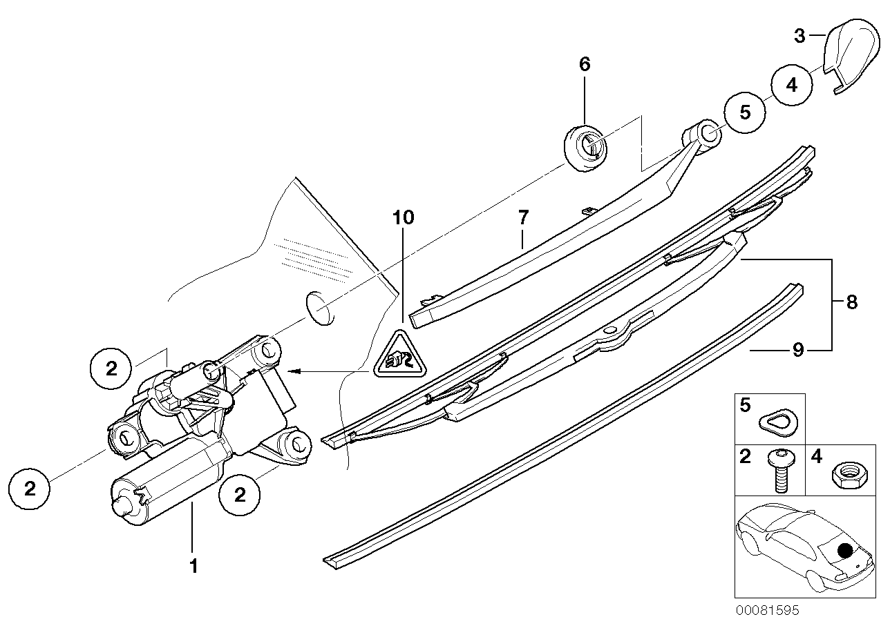 BMW 61627113603 - Pyyhkijänsulka inparts.fi