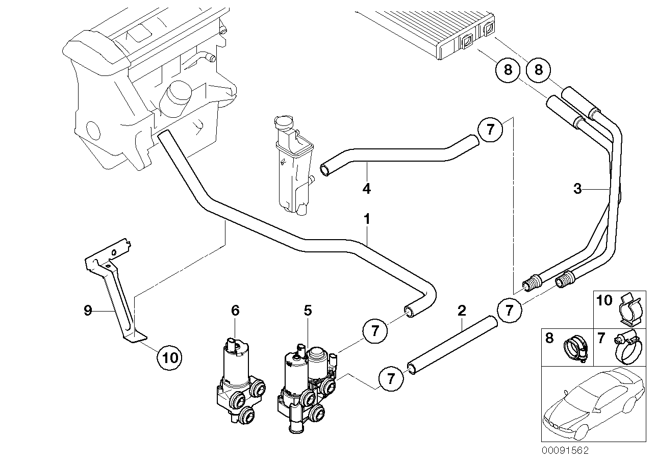 BMW 64 21 6 903 319 - Jäähdyttimen letku inparts.fi