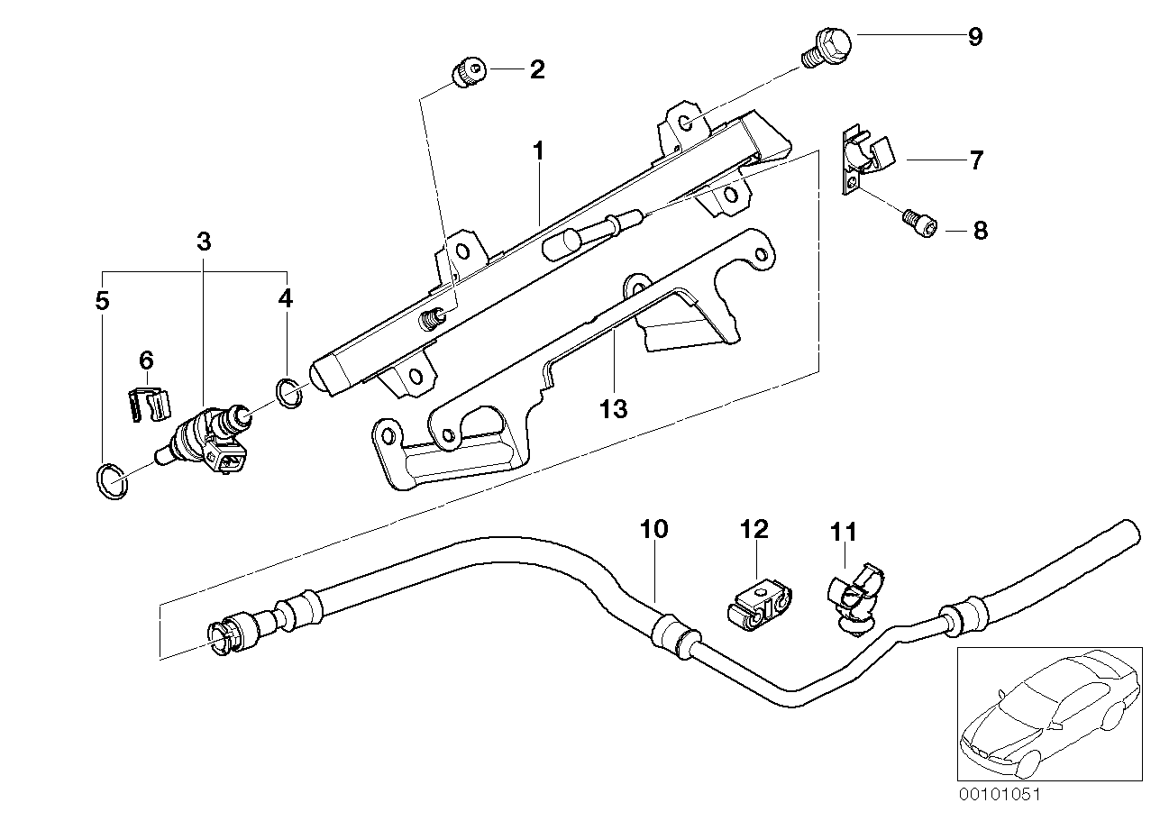 BMW 13 64 7 509 752 - Tiivisterengas, ruiskutusventtiili inparts.fi