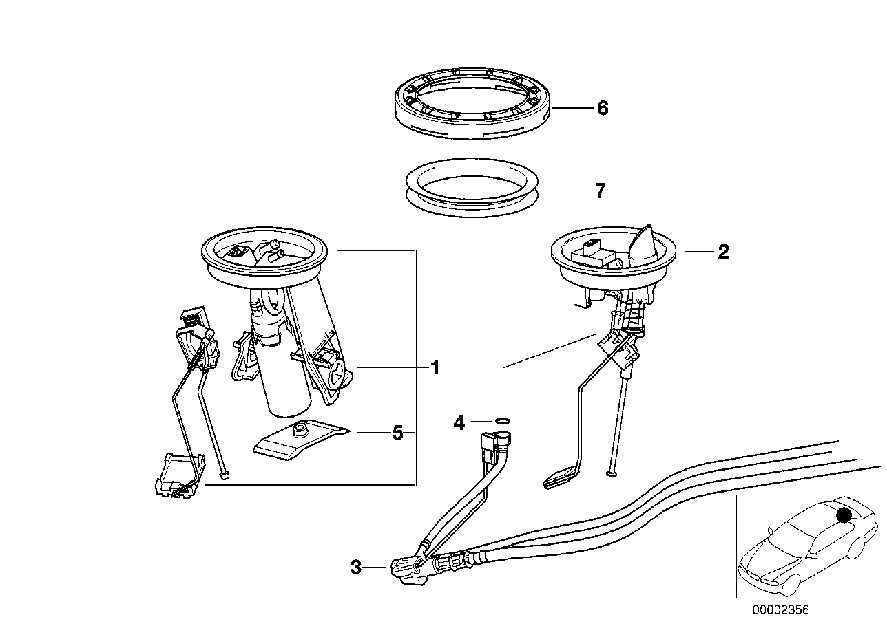 BMW 16141182890 - Polttoaineen syöttömoduuli inparts.fi