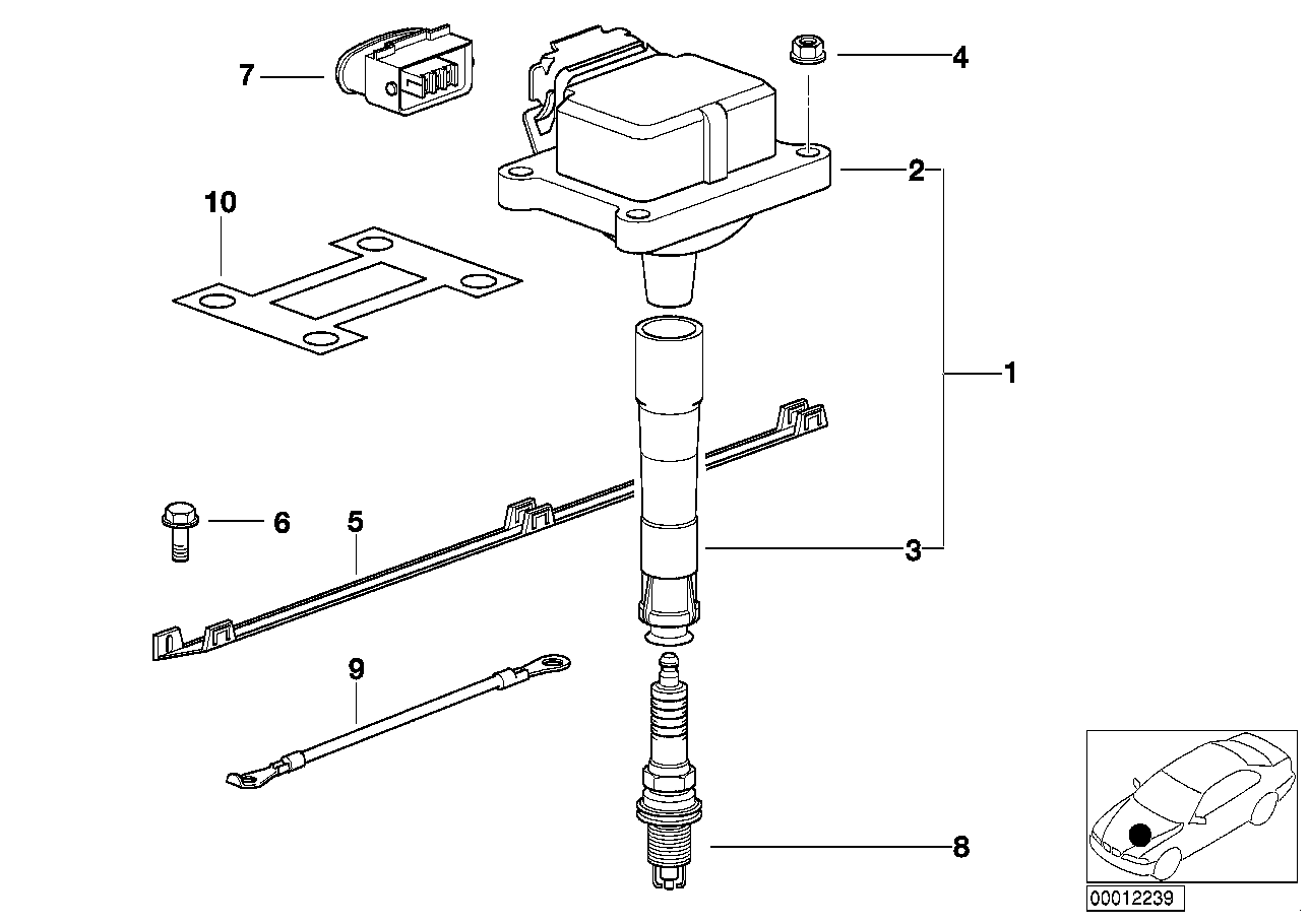 FIAT 12131703228 - Sytytyspuola inparts.fi