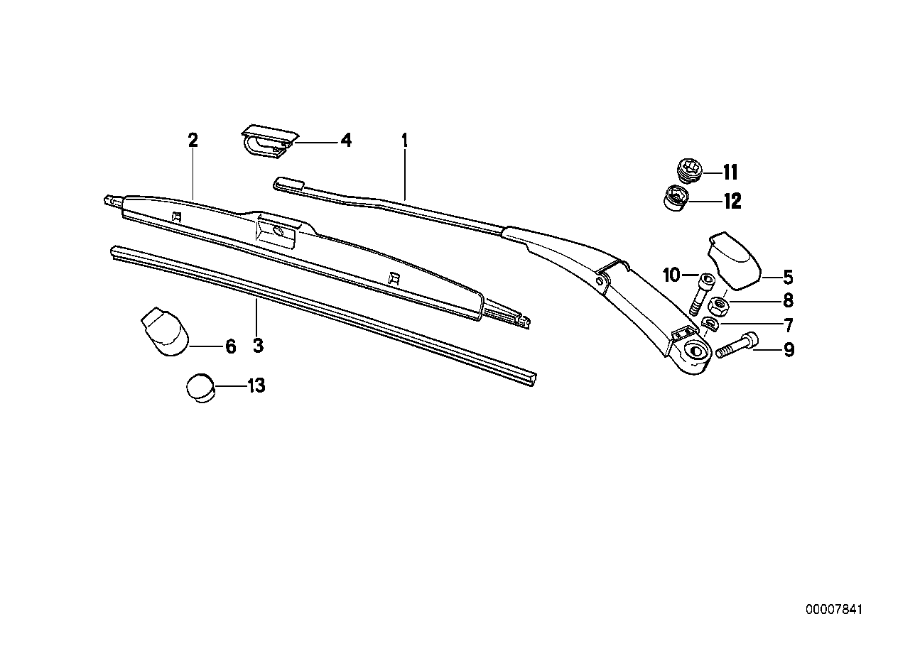 BMW 61 61 8 217 706 - Pyyhkijänsulka inparts.fi