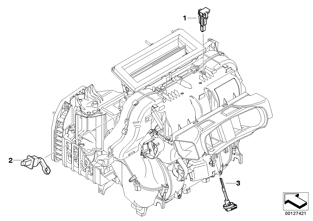 BMW 64 11 6 920 430 - Tunnistin, sisäilmalämpötila inparts.fi