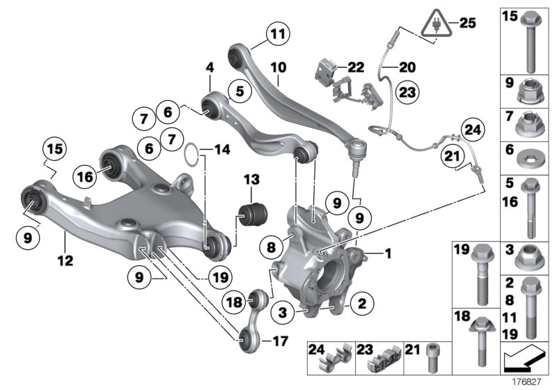 BMW 33 32 6 782 135 - Tukivarsi, pyöräntuenta inparts.fi