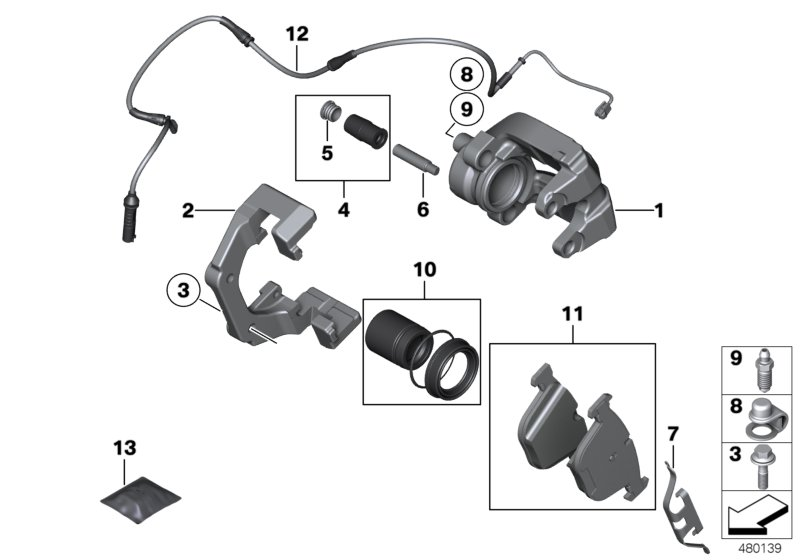 BMW 34356789494 - Kulumisenilmaisin, jarrupala inparts.fi