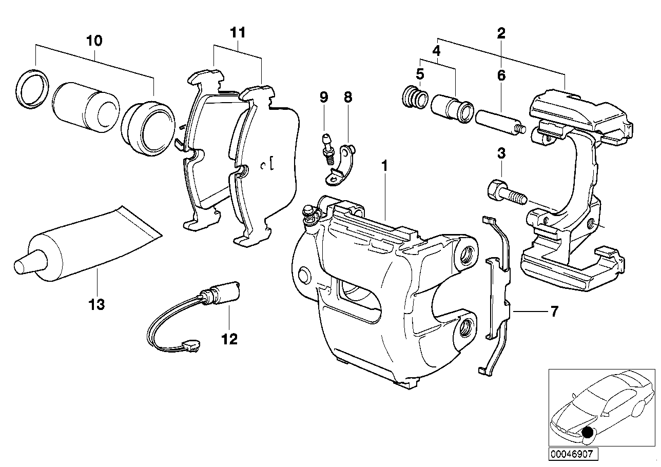 BMW 34116750151 - Korjaussarja, jarrusatula inparts.fi