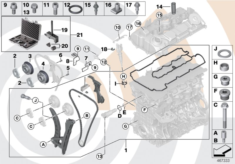 BMW 11 36 7 540 348 - Nokka-akselin ajoitussäädin inparts.fi