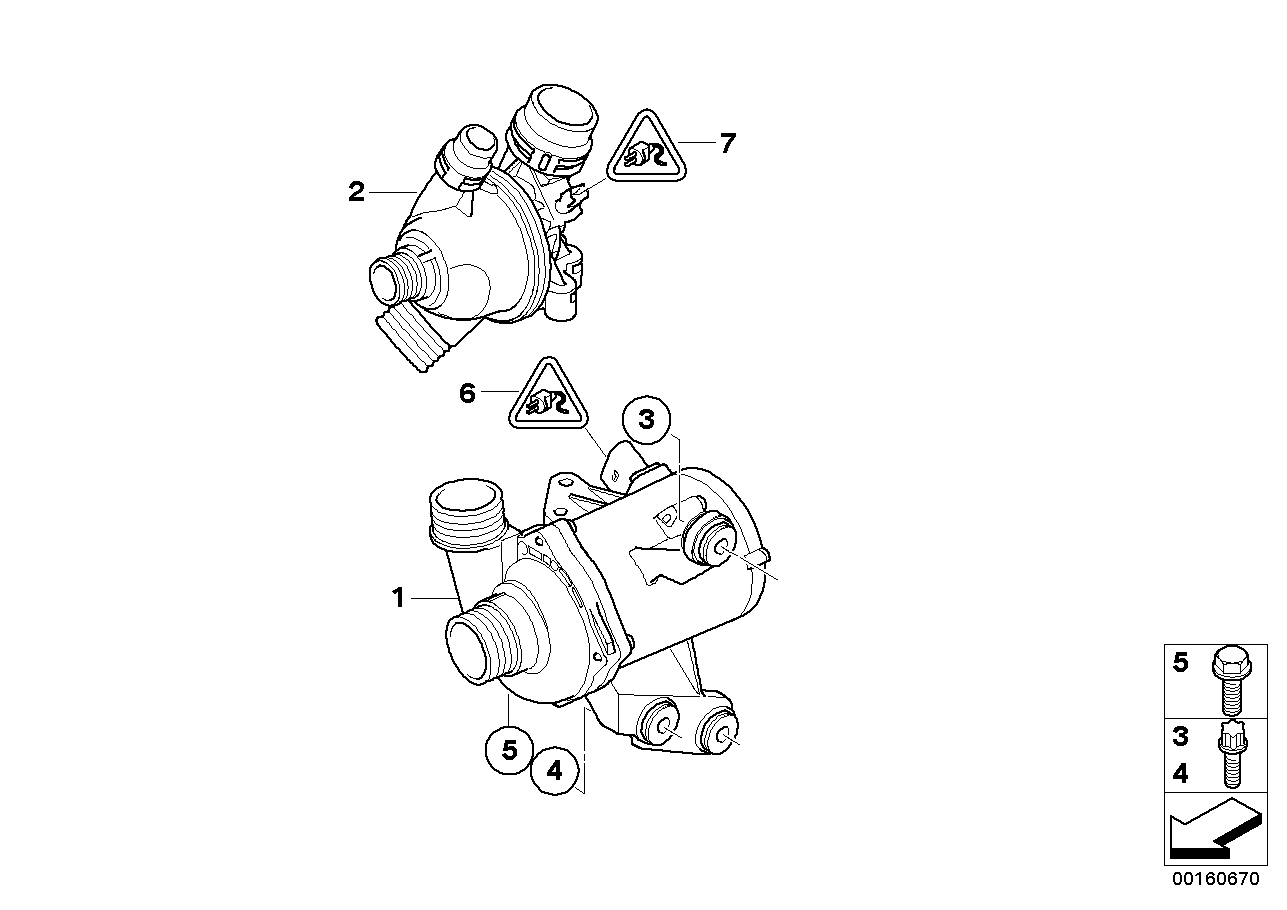 BMW 11 51 7 586 929 - Vesipumppu inparts.fi