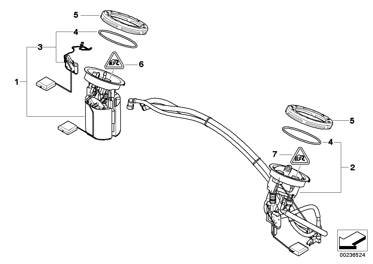 BMW 16147163296 - Tunnistin, polttoainetankki inparts.fi