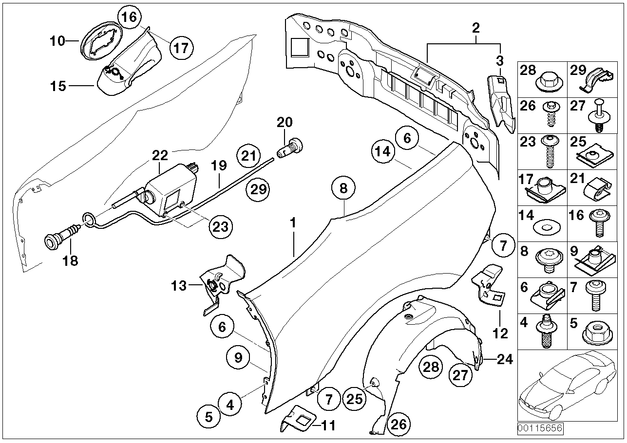 BMW 67 11 6 987 628 - Säätöelementti, keskuslukitus inparts.fi