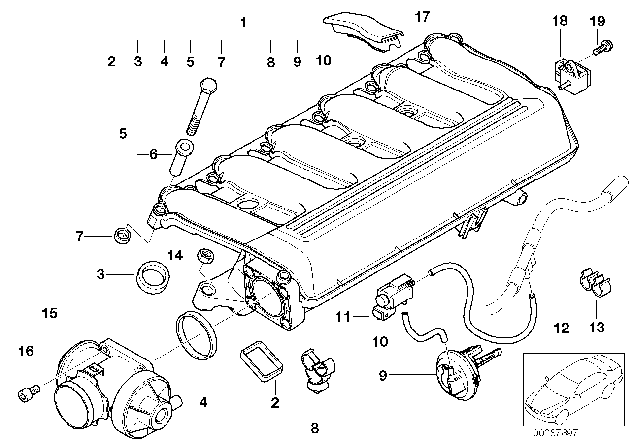 BMW 11 61 7 786 961 - Kaasutin inparts.fi