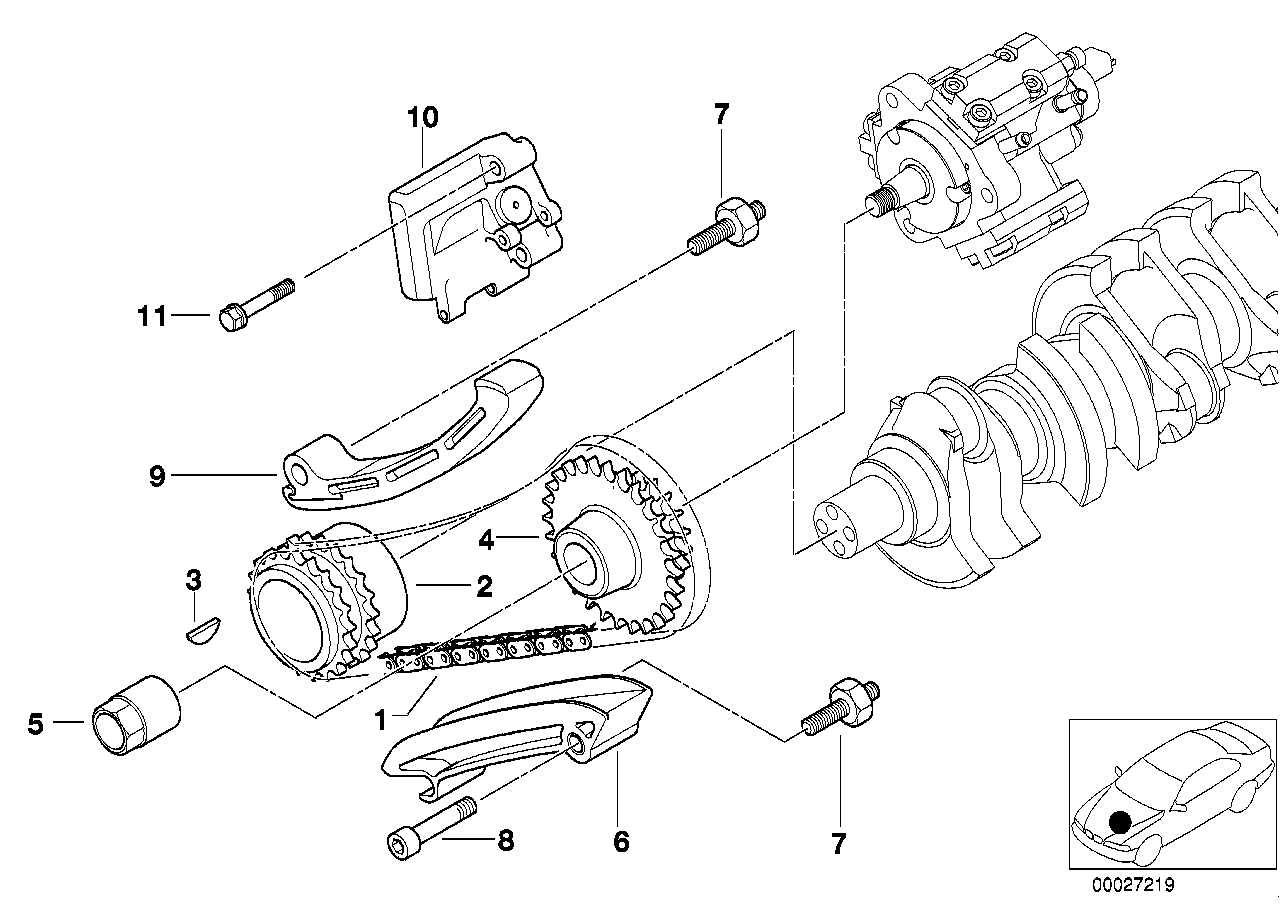 BMW 13 52 2 248 729 - Jakoketjusarja inparts.fi