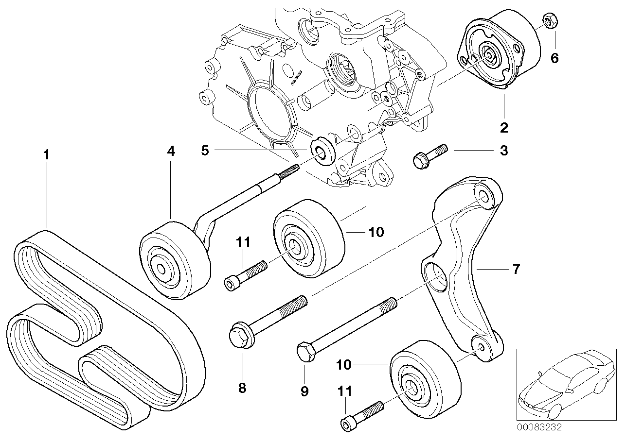 BMW 11 28 7 787 369 - Moniurahihna inparts.fi