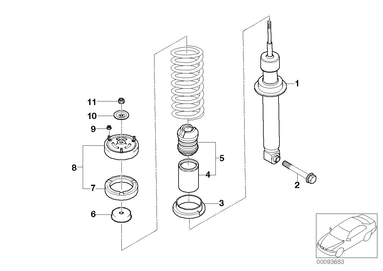 BMW 33 52 6 786 543 - Iskunvaimennin inparts.fi