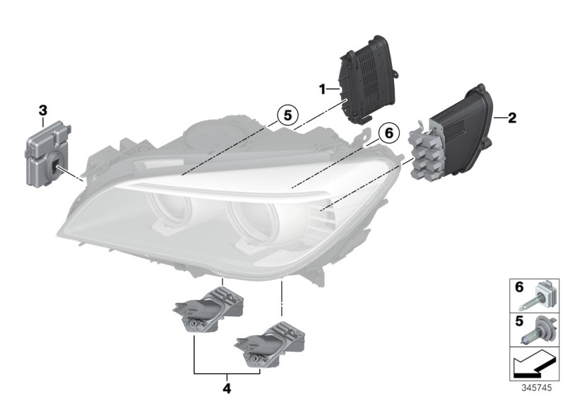 BMW 63 11 7 317 408 - Ohjainlaite, valo inparts.fi