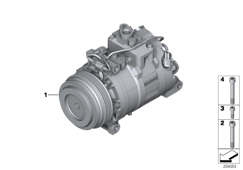 BMW 64509154072 - Kompressori, ilmastointilaite inparts.fi