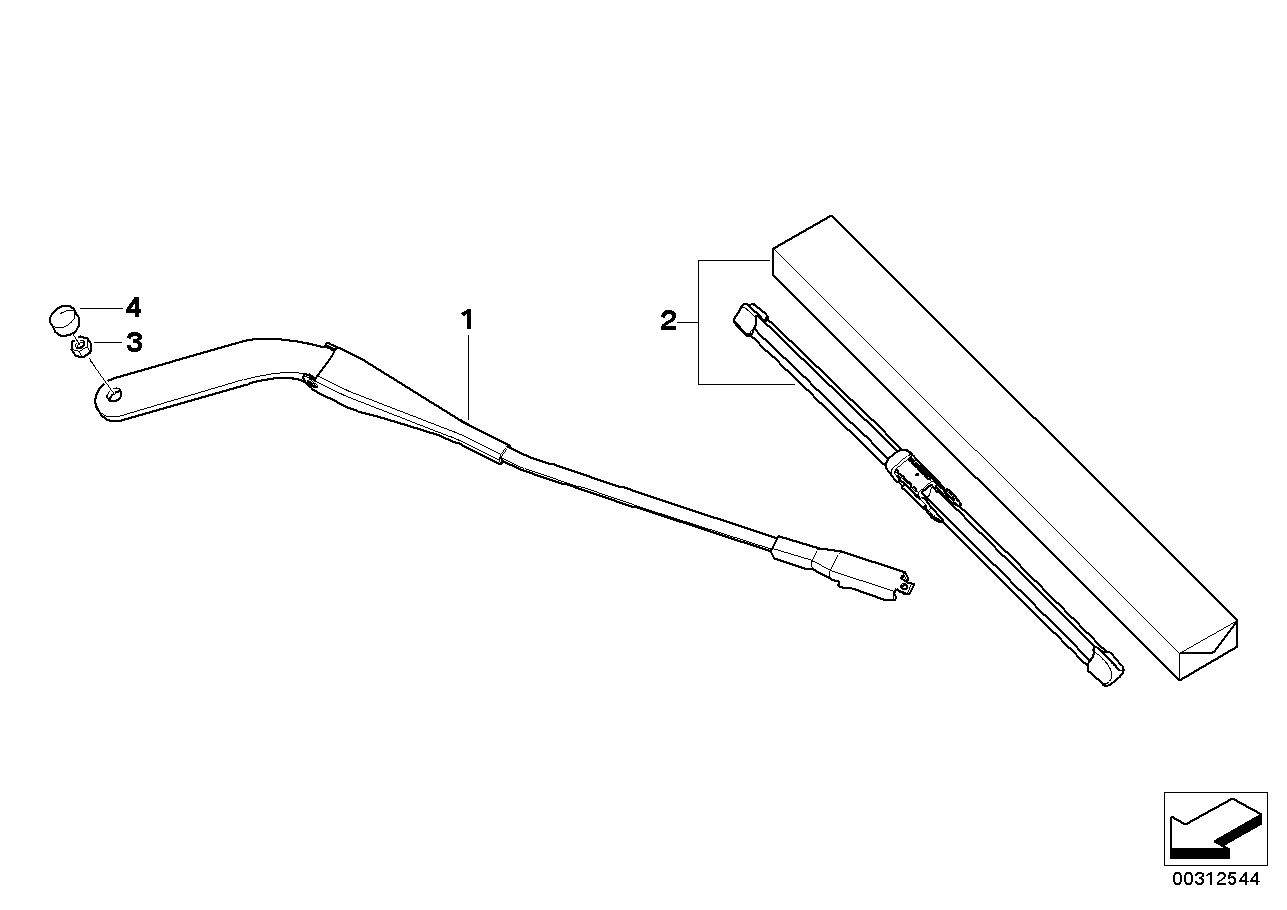 BMW 61612158220 - Pyyhkijänsulka inparts.fi