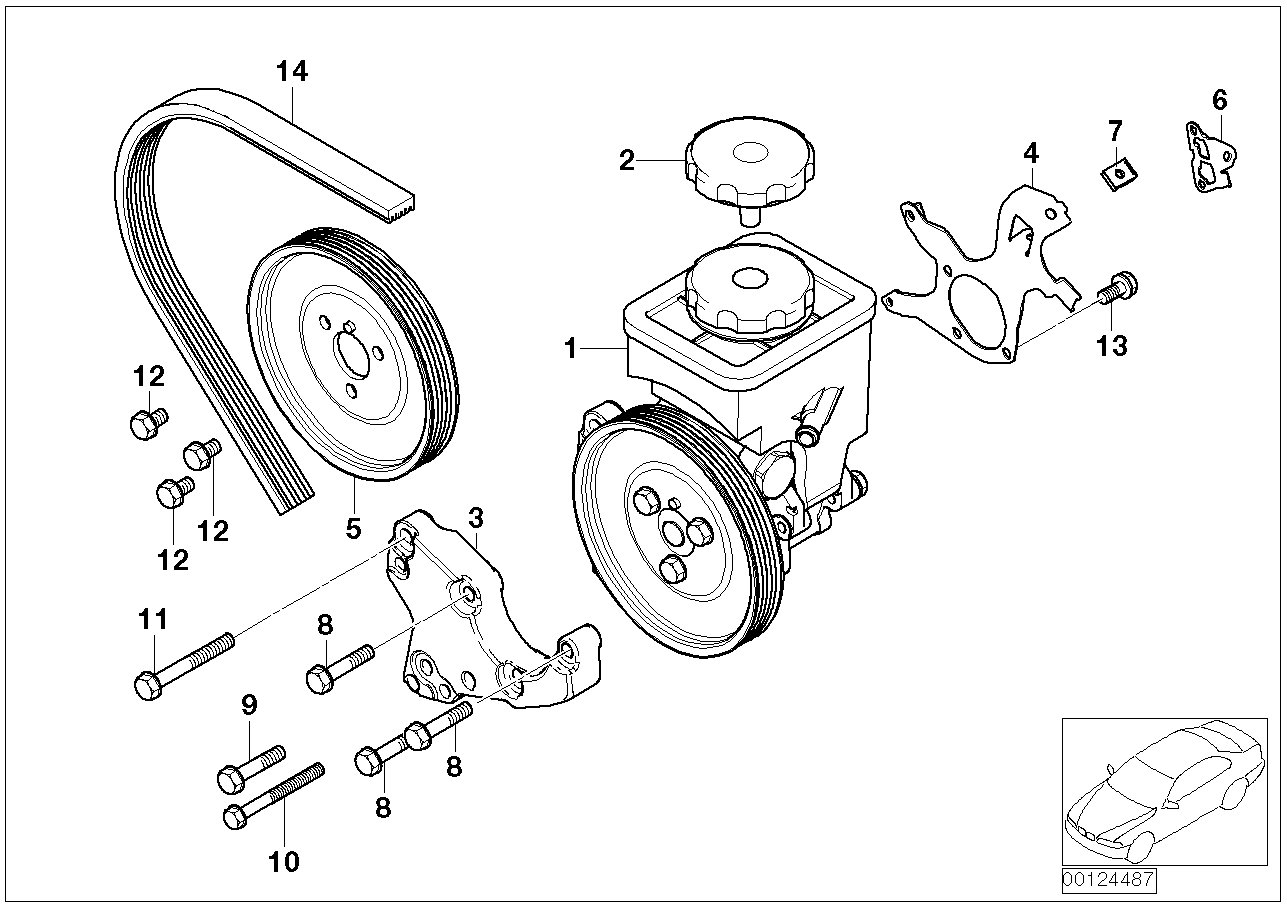 BMW 32 41 6 761 876 - Hydrauliikkapumppu, ohjaus inparts.fi