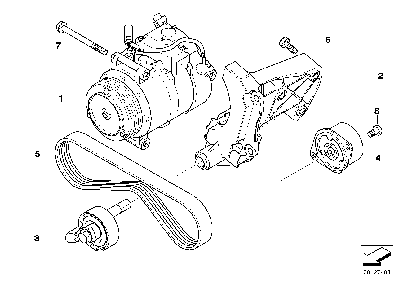 Mitsubishi 11287512762 - Moniurahihna inparts.fi