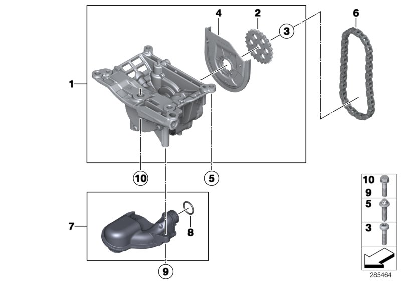 BMW 11 41 7 823 009 - Öljypumppu inparts.fi