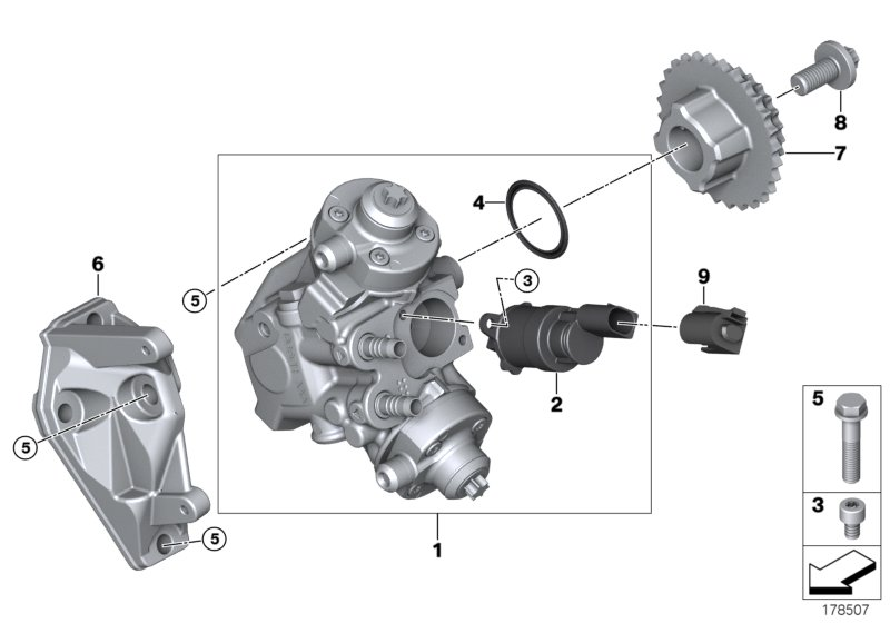 BMW 13517797875 - Säätöventtiili, polttoainemäärä (Common-Rail) inparts.fi