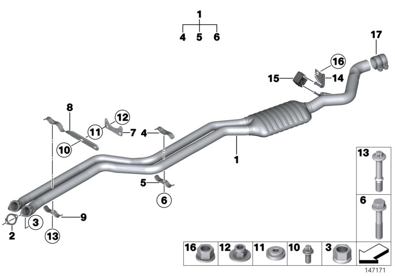 BMW 18 10 7 549 447 - Tiiviste, pakoputki inparts.fi