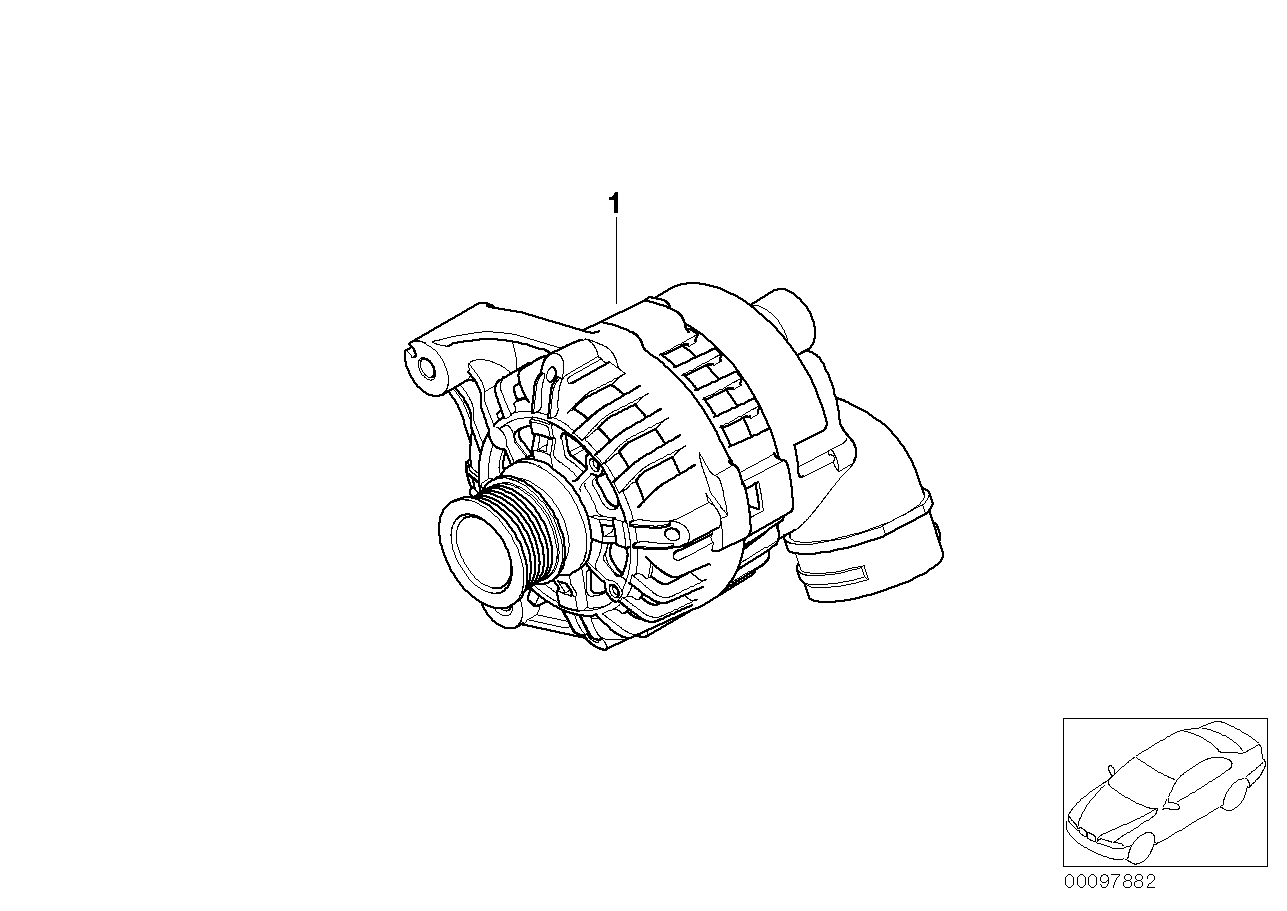 BMW 12 31 7 831 436 - Laturi inparts.fi