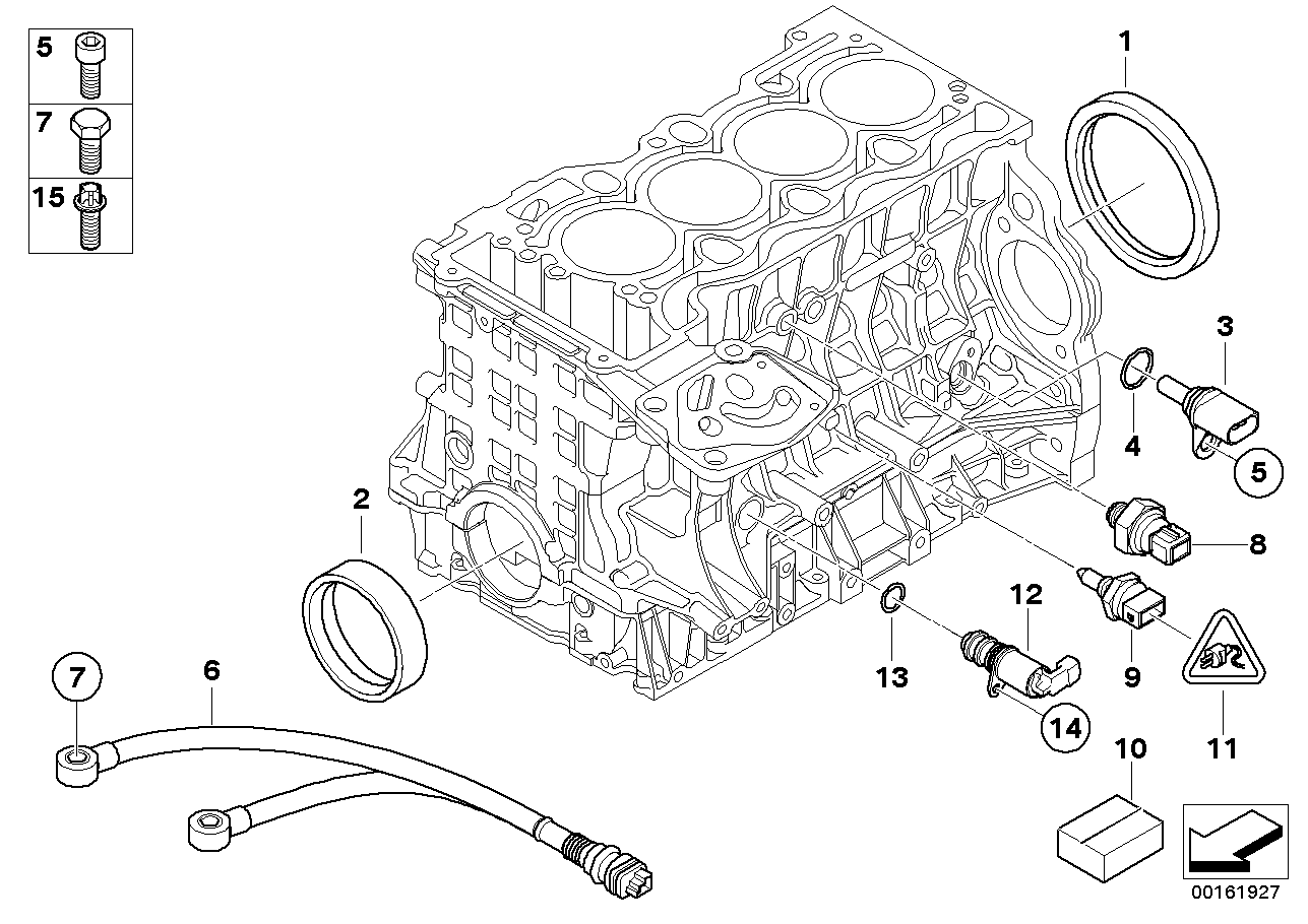 BMW 11 11 7 511 396 - Akselitiiviste, kampiakseli inparts.fi