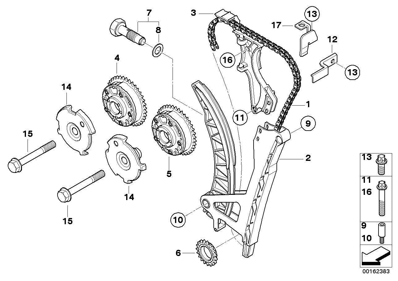 BMW 11 31 1 439 854 - Jakoketjusarja inparts.fi