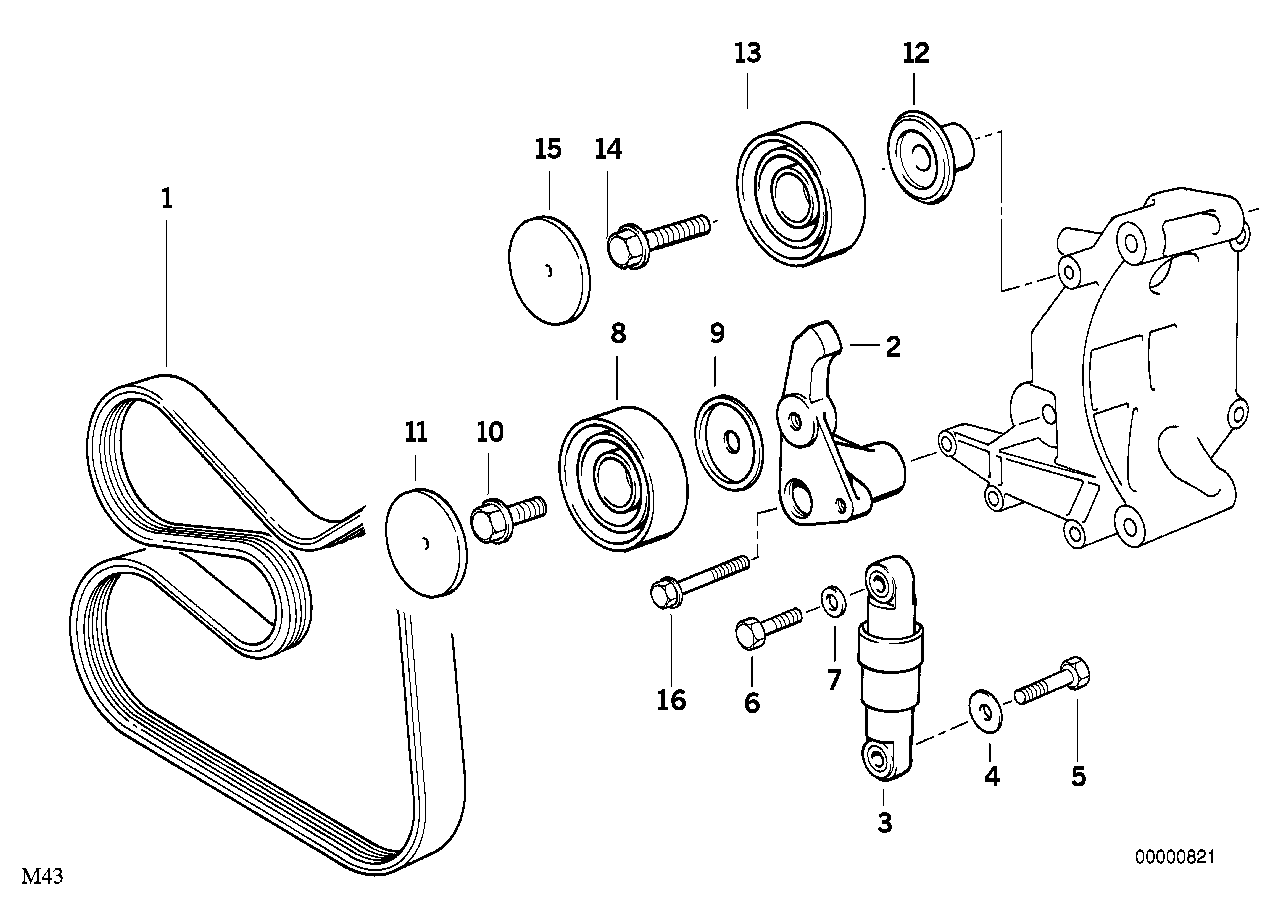 BMW 11 28 1 247 986 - Moniurahihna inparts.fi