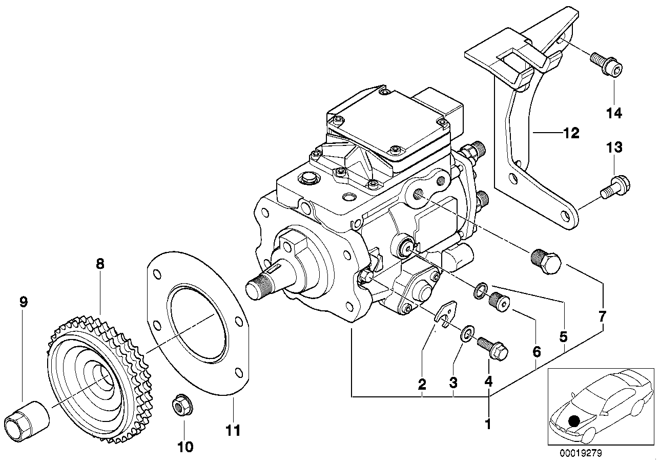 BMW 13512247195 - Tiiviste, ruiskutuspumppu inparts.fi