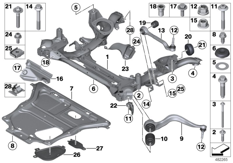 BMW 31 10 6 797 237 - Korjaussarja, ohjausvipu inparts.fi