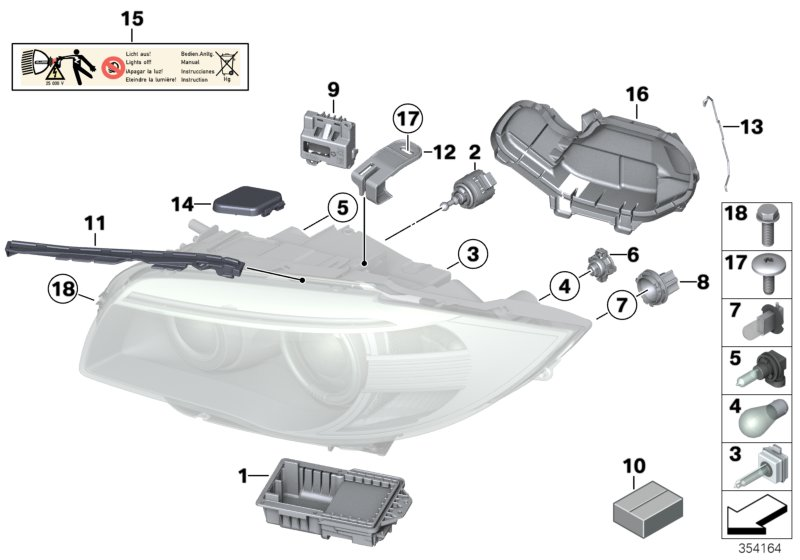 BMW 63117180050 - Sytytin, kaasupurkauslamppu inparts.fi