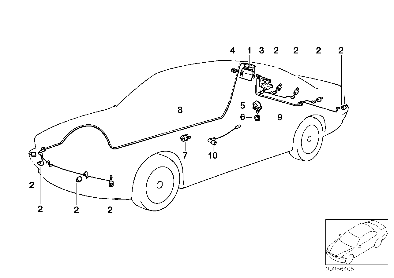 BMW 66 20 6 989 081 - Sensori, pysäköintitutka inparts.fi