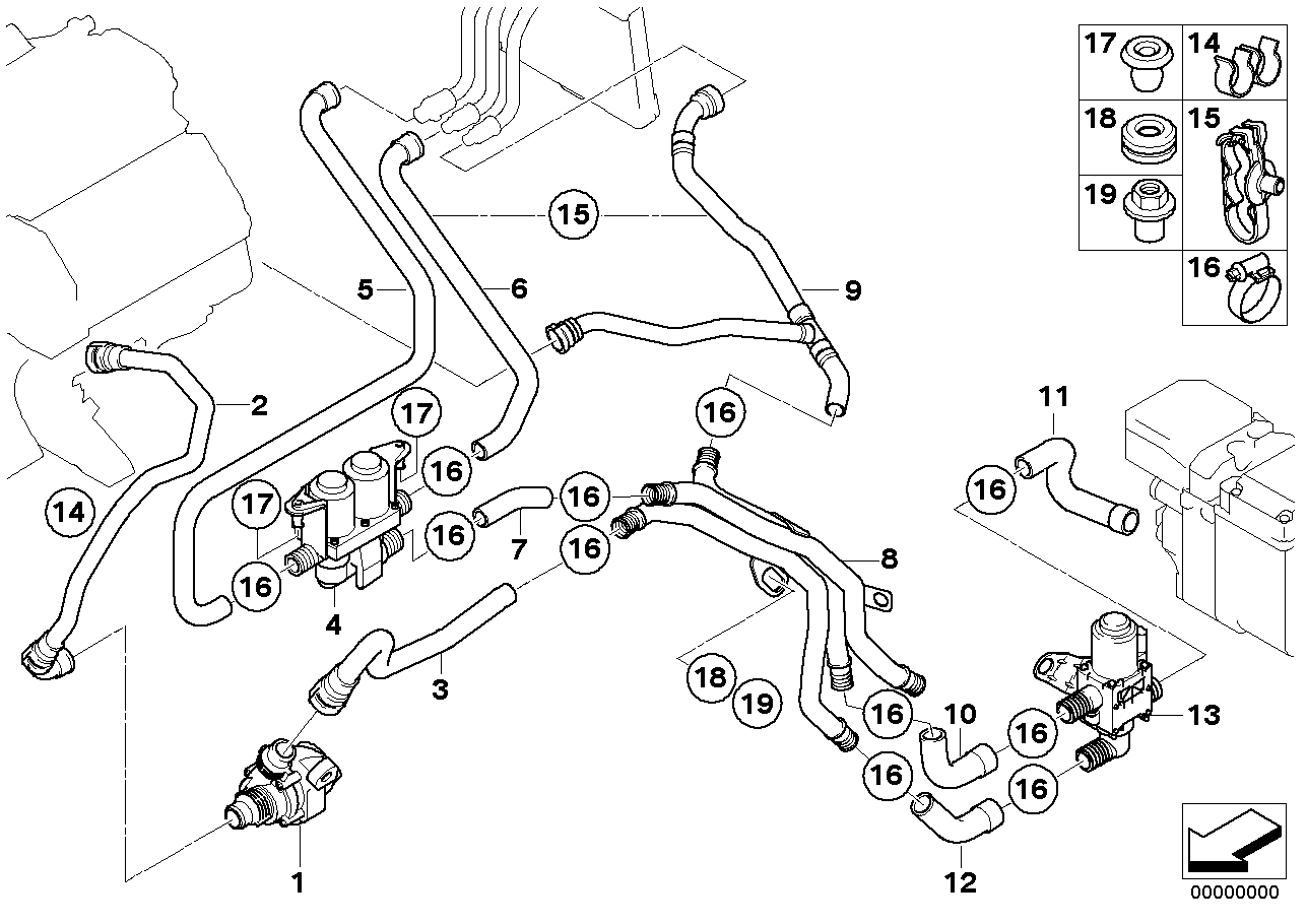 Rolls-Royce 64 11 6 922 699 - Vesipumppu, taukolämpö inparts.fi