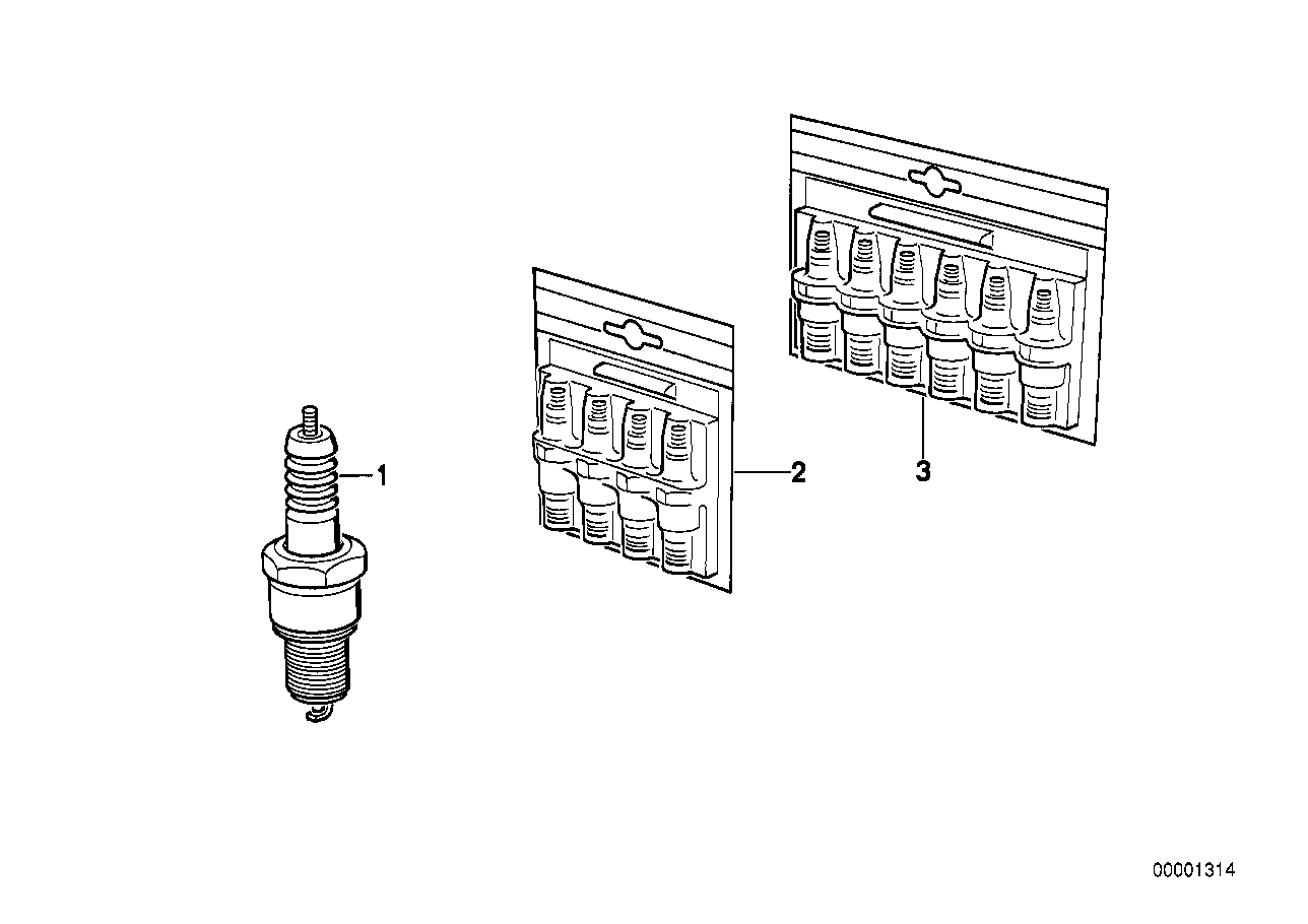 BMW 12 12 9 061 870 - Sytytystulppa inparts.fi