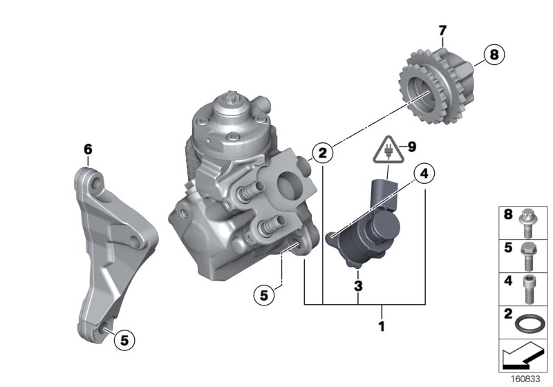 BMW 13 51 4 740 611 - Korkeapainepumppu inparts.fi